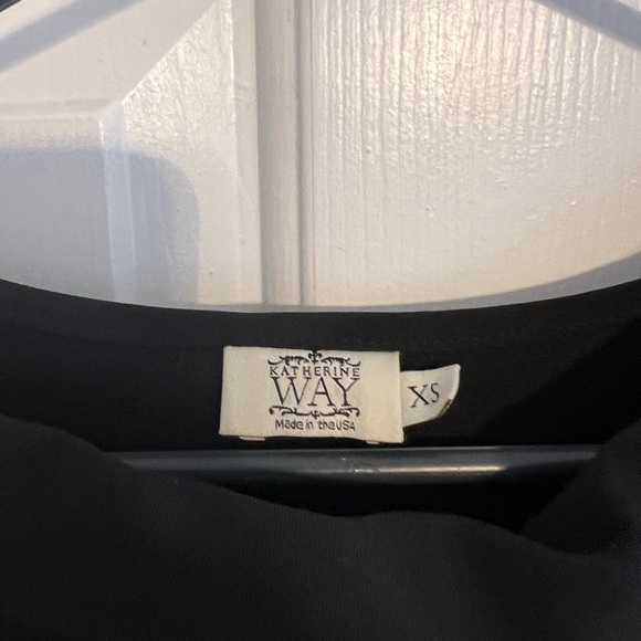 Katherine Way Straight Black Dress Size XS - Picture 4 of 7